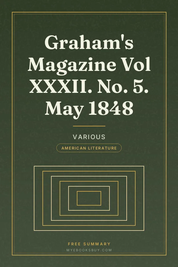 Cover of Graham's Magazine Vol XXXII. No. 5. May 1848