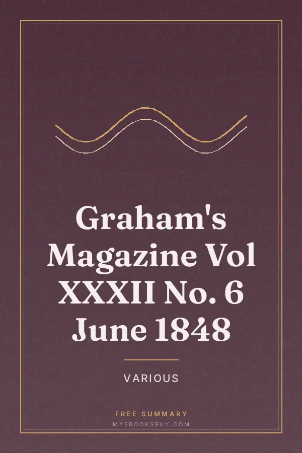 Cover of Graham's Magazine Vol XXXII No. 6 June 1848