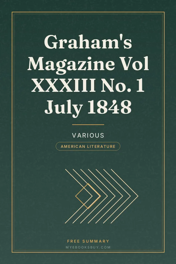 Cover of Graham's Magazine Vol XXXIII No. 1 July 1848