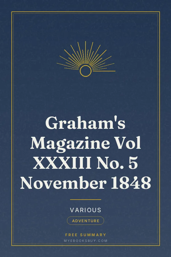 Cover of Graham's Magazine Vol XXXIII No. 5 November 1848