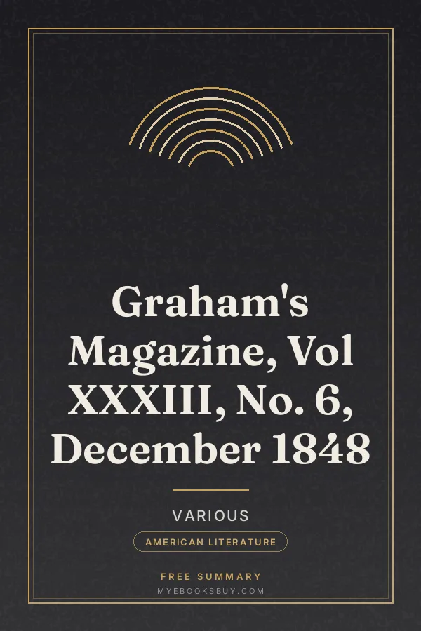 Cover of Graham's Magazine, Vol XXXIII, No. 6, December 1848