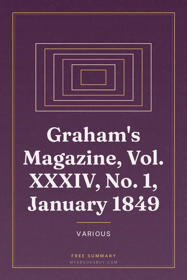 Cover of Graham's Magazine, Vol. XXXIV, No. 1, January 1849