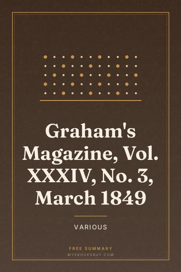 Cover of Graham's Magazine, Vol. XXXIV, No. 3, March 1849