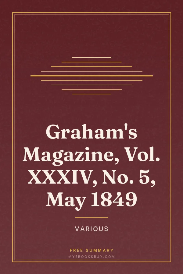 Cover of Graham's Magazine, Vol. XXXIV, No. 5, May 1849