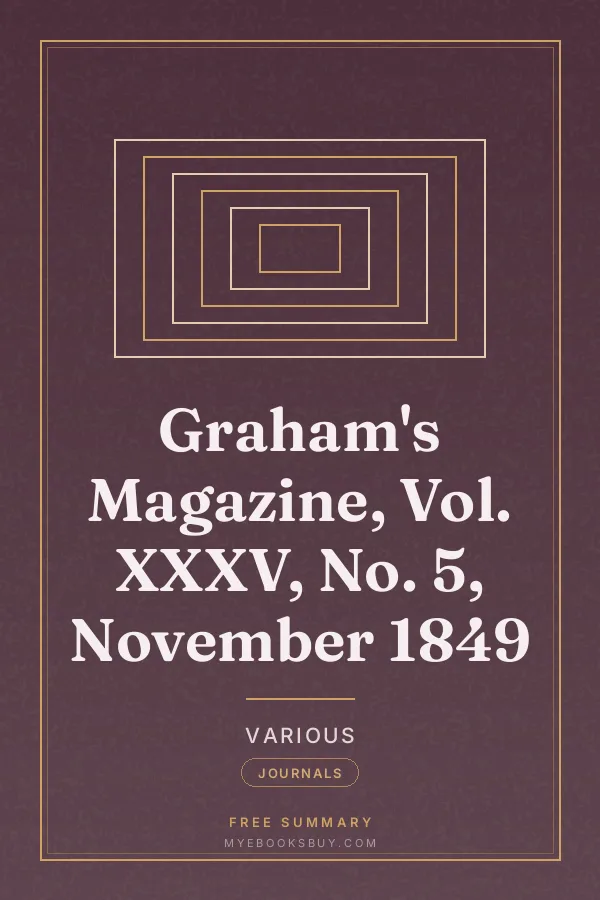 Cover of Graham's Magazine, Vol. XXXV, No. 5, November 1849