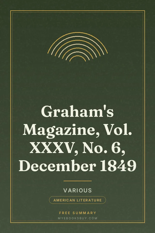 Cover of Graham's Magazine, Vol. XXXV, No. 6, December 1849