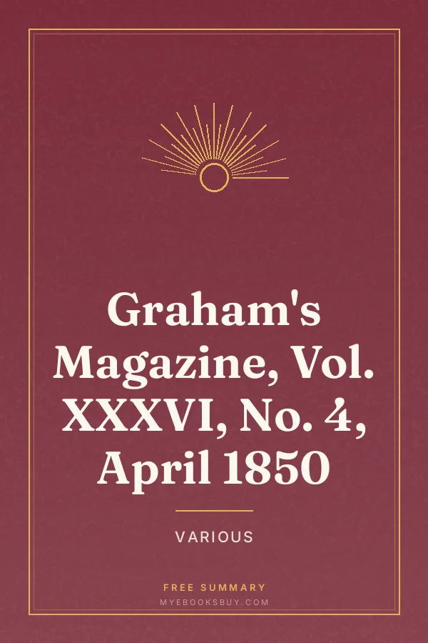 Cover of Graham's Magazine, Vol. XXXVI, No. 4, April 1850