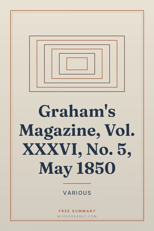 Cover of Graham's Magazine, Vol. XXXVI, No. 5, May 1850
