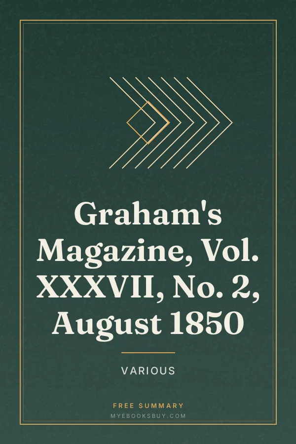 Cover of Graham's Magazine, Vol. XXXVII, No. 2, August 1850