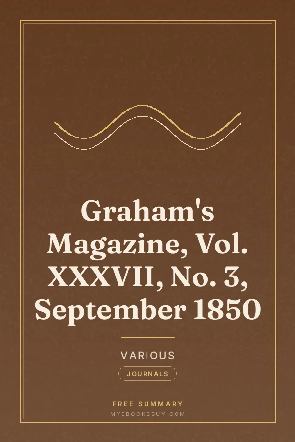 Cover of Graham's Magazine, Vol. XXXVII, No. 3, September 1850