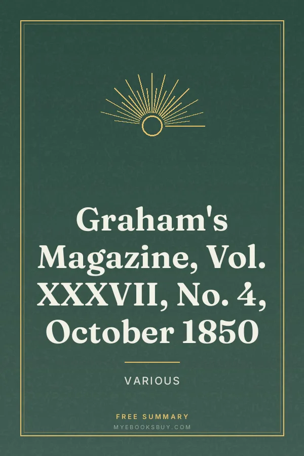 Cover of Graham's Magazine, Vol. XXXVII, No. 4, October 1850