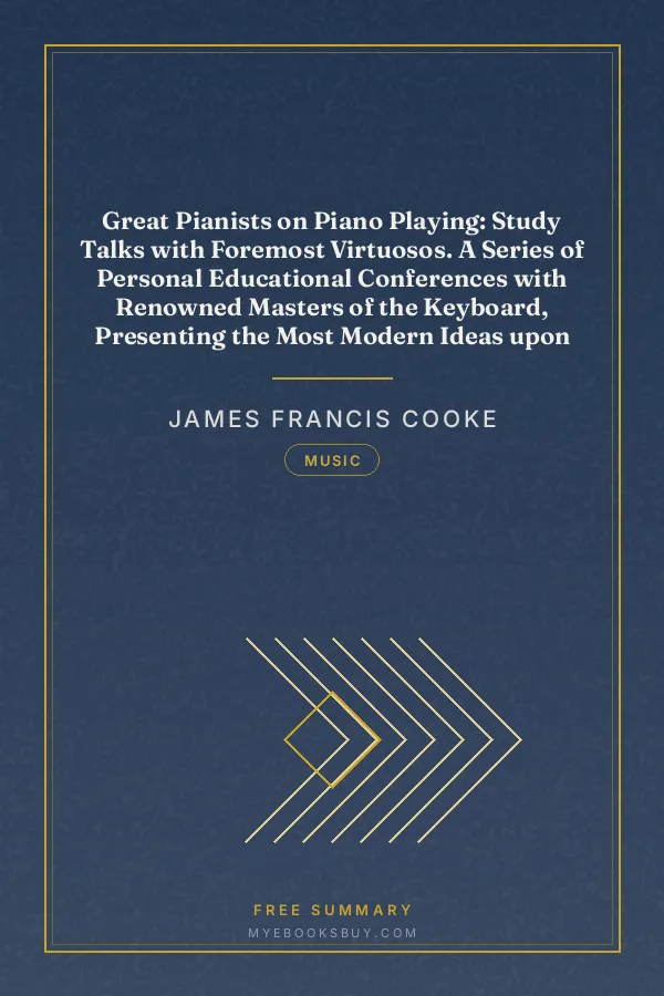 Cover of Great Pianists on Piano Playing: Study Talks with Foremost Virtuosos. A Series of Personal Educational Conferences with Renowned Masters of the Keyboard, Presenting the Most Modern Ideas upon the Subjects of Technic, Interpretation, Style and Expression