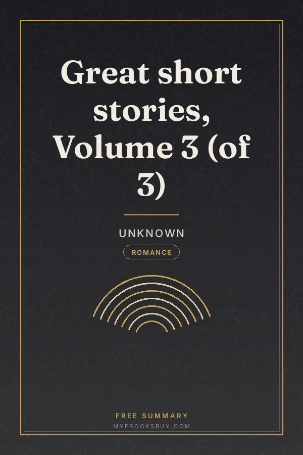 Cover of Great short stories, Volume 3 (of 3)