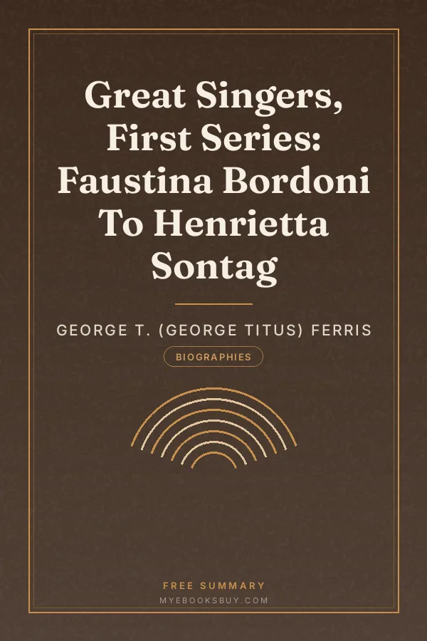 Cover of Great Singers, First Series: Faustina Bordoni To Henrietta Sontag