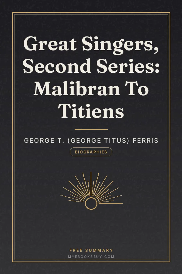 Cover of Great Singers, Second Series: Malibran To Titiens