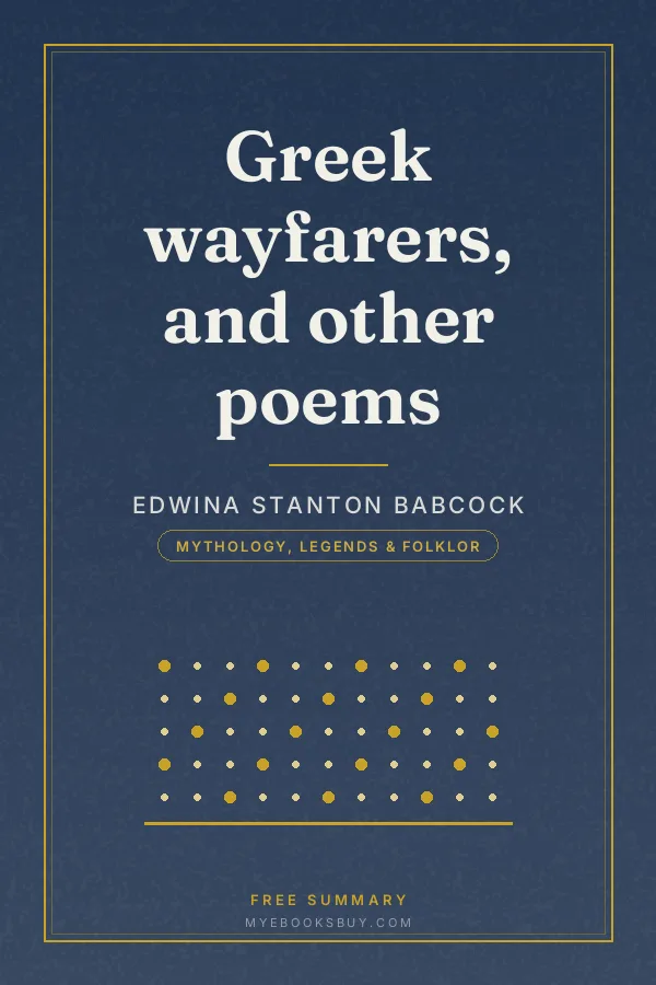 Cover of Greek wayfarers, and other poems