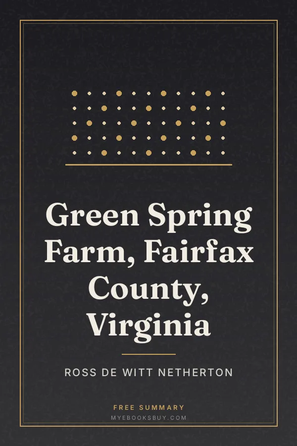 Cover of Green Spring Farm, Fairfax County, Virginia