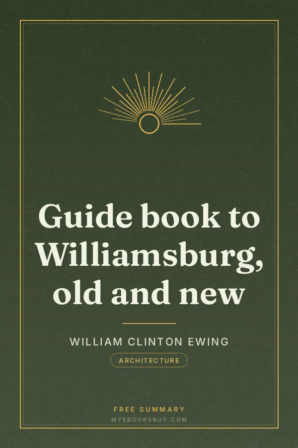 Cover of Guide book to Williamsburg, old and new