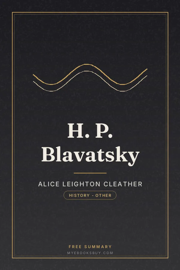 Cover of H. P. Blavatsky