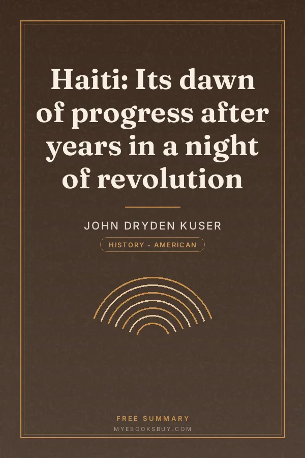 Cover of Haiti: Its dawn of progress after years in a night of revolution