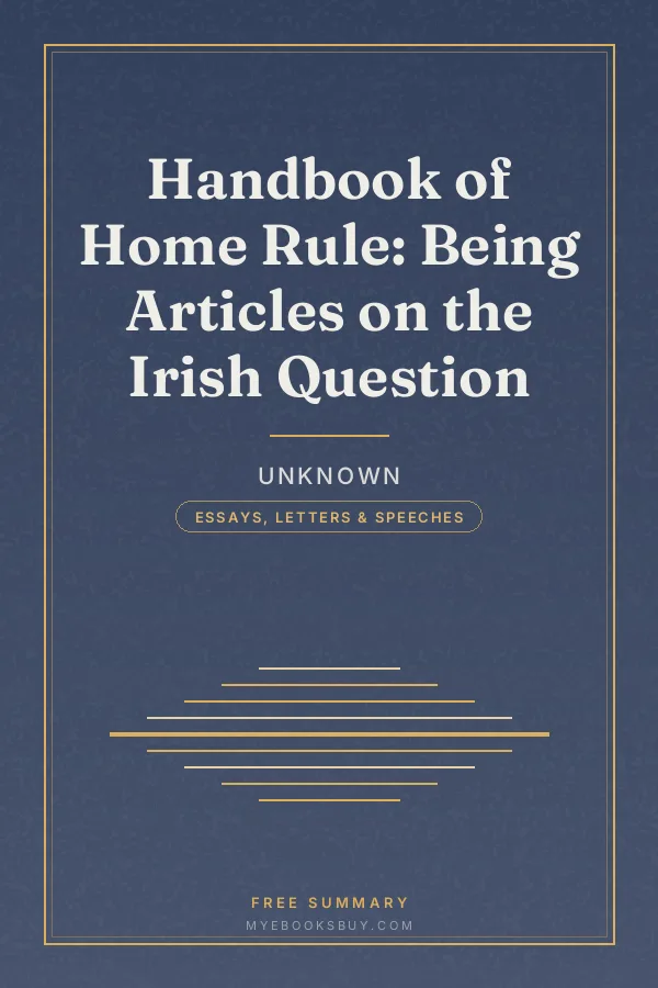 Cover of Handbook of Home Rule: Being Articles on the Irish Question