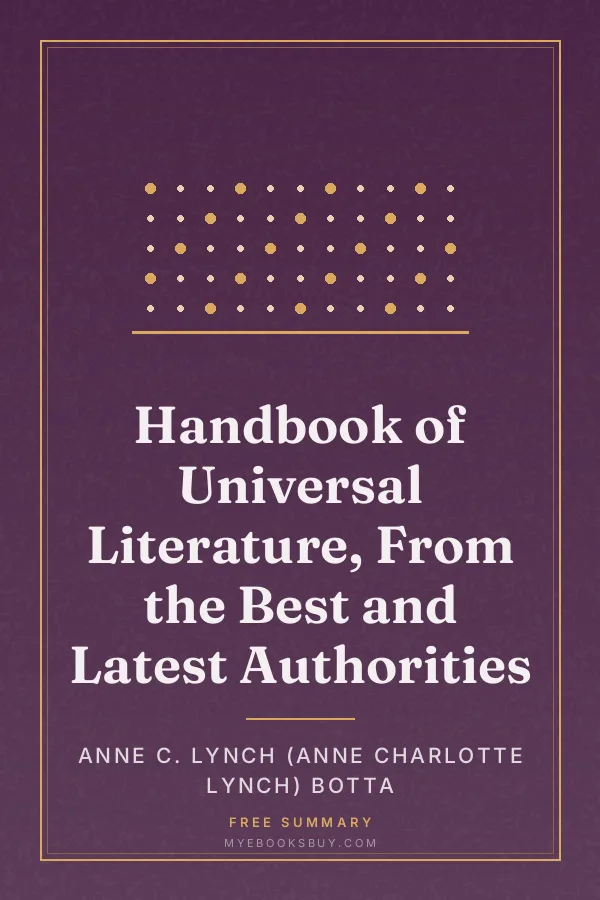 Cover of Handbook of Universal Literature, From the Best and Latest Authorities