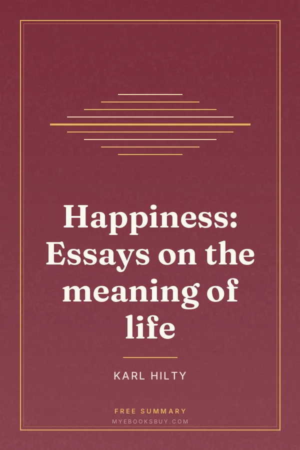 Cover of Happiness: Essays on the meaning of life