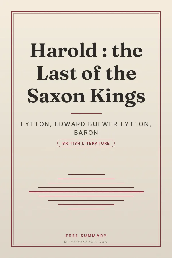 Cover of Harold : the Last of the Saxon Kings