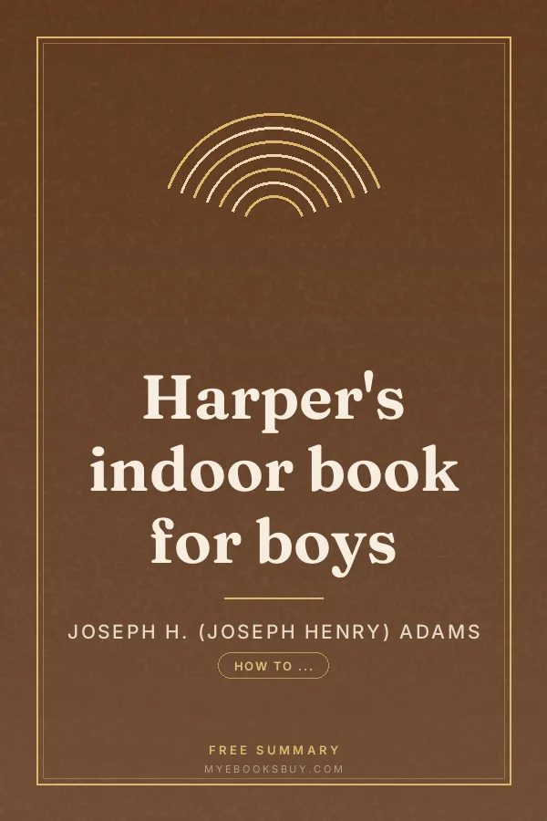 Cover of Harper's indoor book for boys