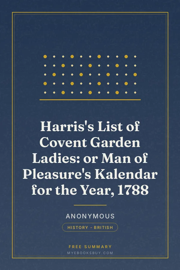 Cover of Harris's List of Covent Garden Ladies: or Man of Pleasure's Kalendar for the Year, 1788