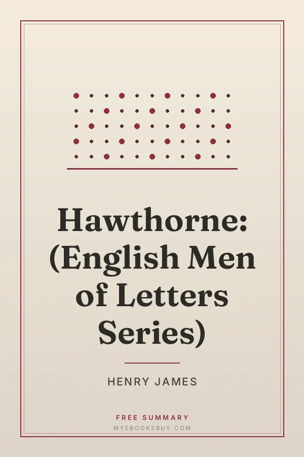 Cover of Hawthorne: (English Men of Letters Series)