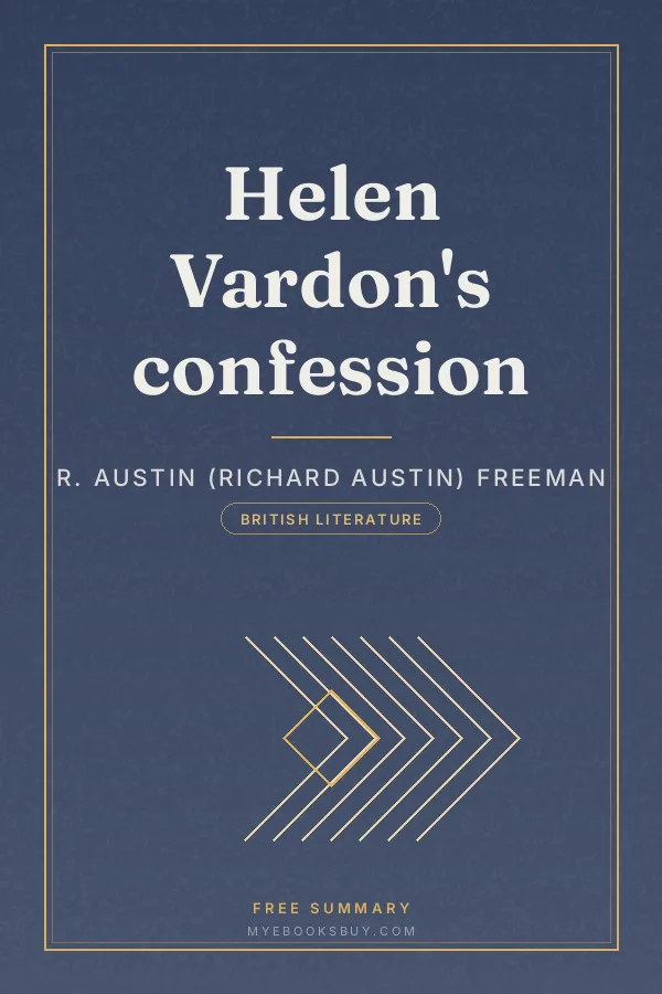 Cover of Helen Vardon's confession