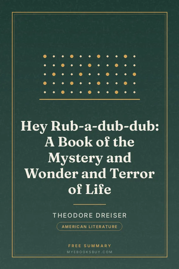 Cover of Hey Rub-a-dub-dub: A Book of the Mystery and Wonder and Terror of Life