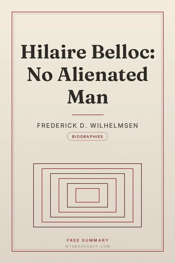 Cover of Hilaire Belloc: No Alienated Man