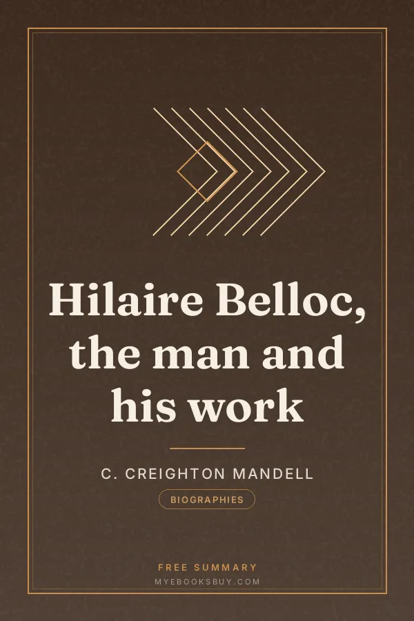 Cover of Hilaire Belloc, the man and his work