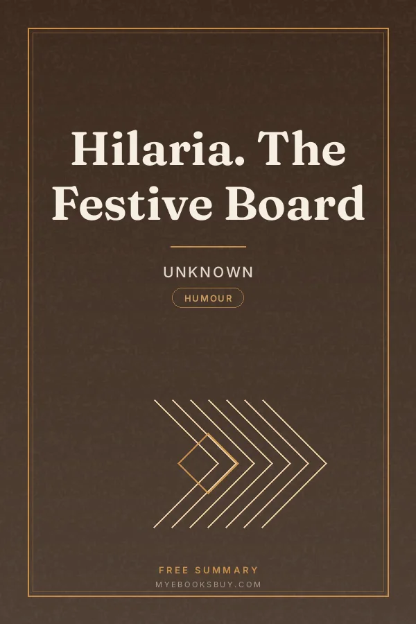 Cover of Hilaria. The Festive Board