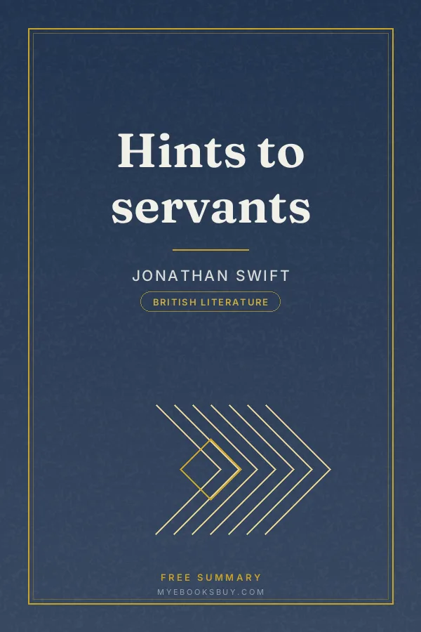 Cover of Hints to servants