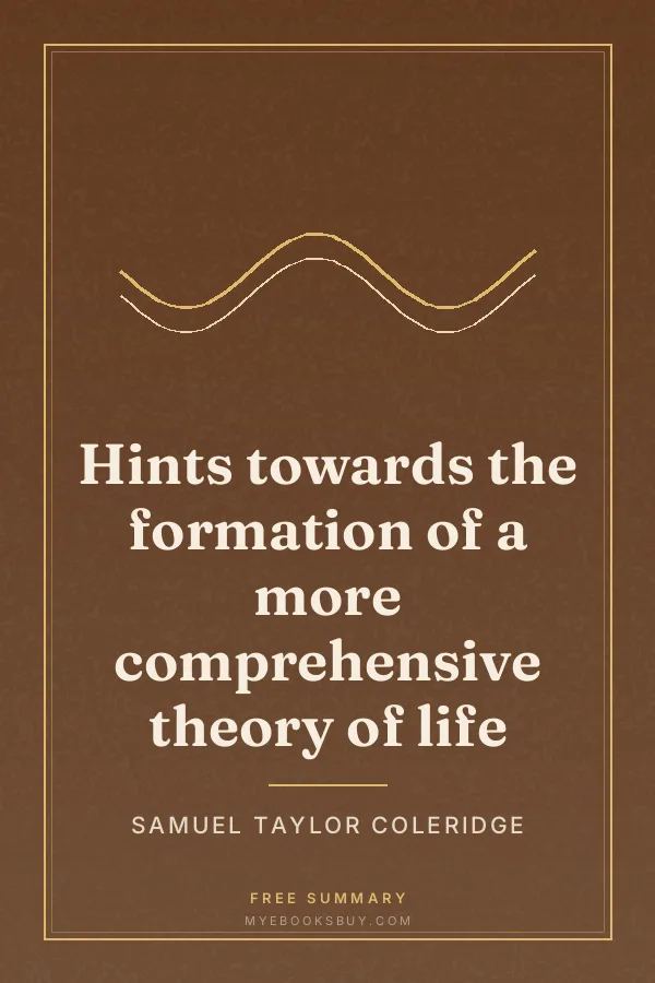 Cover of Hints towards the formation of a more comprehensive theory of life
