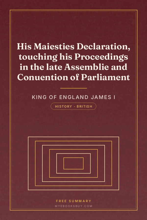 Cover of His Maiesties Declaration, touching his Proceedings in the late Assemblie and Conuention of Parliament