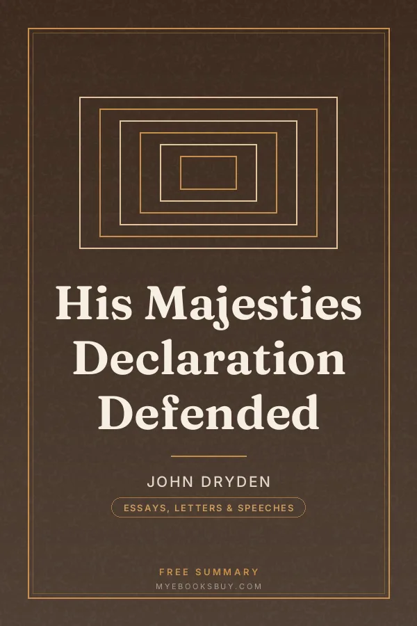 Cover of His Majesties Declaration Defended
