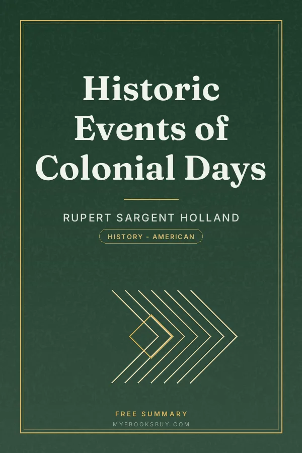 Cover of Historic Events of Colonial Days