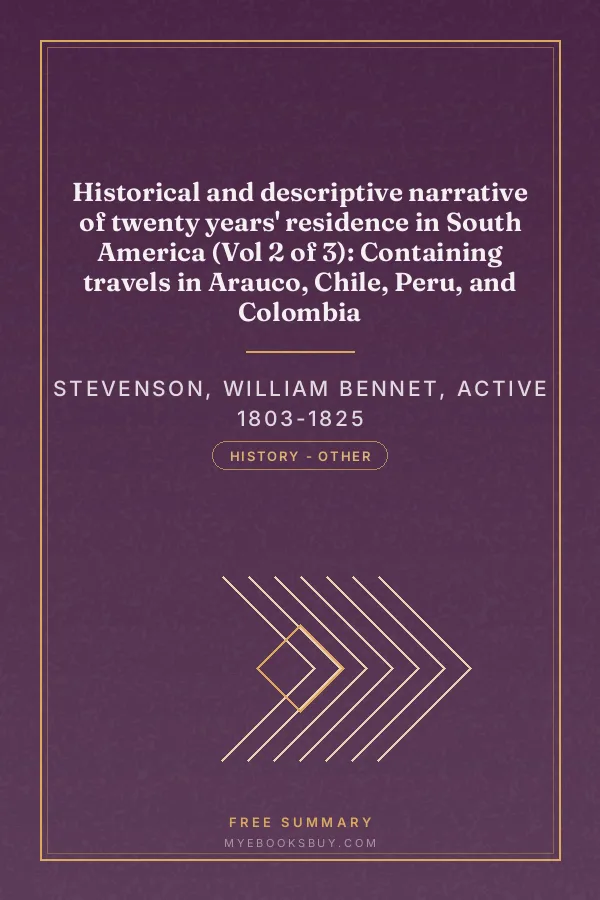 Cover of Historical and descriptive narrative of twenty years' residence in South America (Vol 2 of 3): Containing travels in Arauco, Chile, Peru, and Colombia
