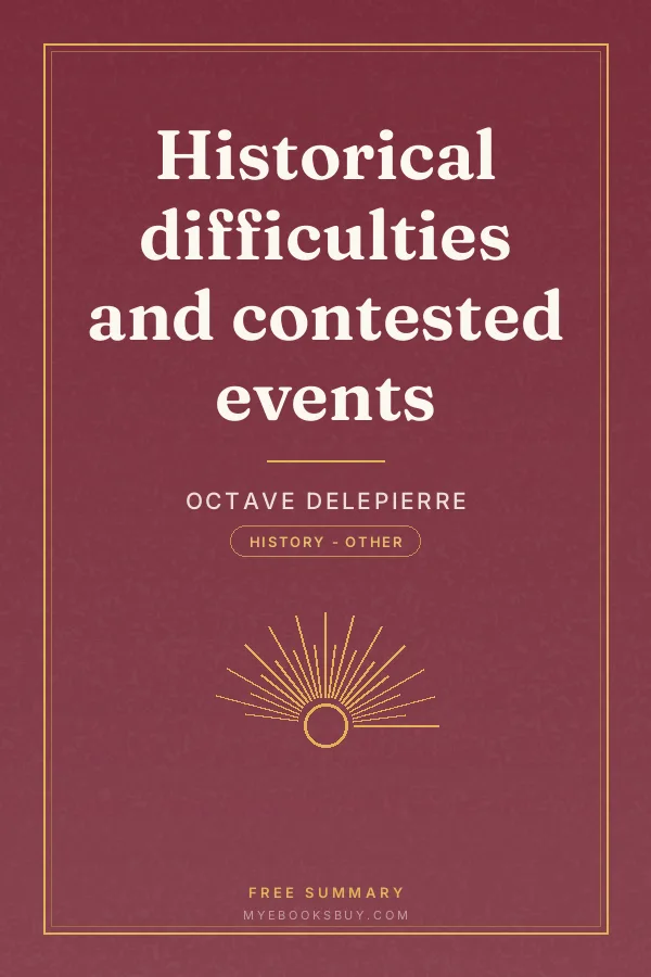 Cover of Historical difficulties and contested events