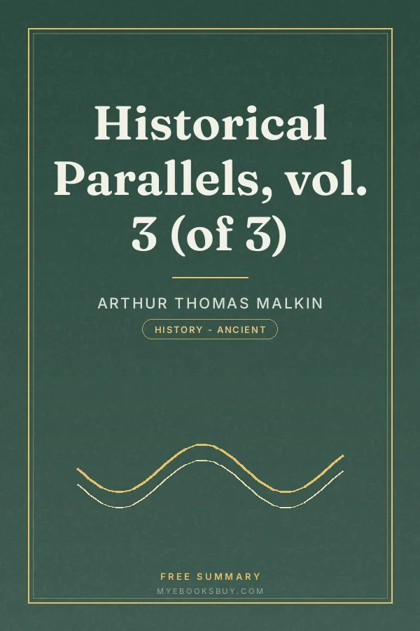 Cover of Historical Parallels, vol. 3 (of 3)