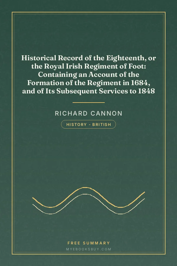 Cover of Historical Record of the Eighteenth, or the Royal Irish Regiment of Foot: Containing an Account of the Formation of the Regiment in 1684, and of Its Subsequent Services to 1848