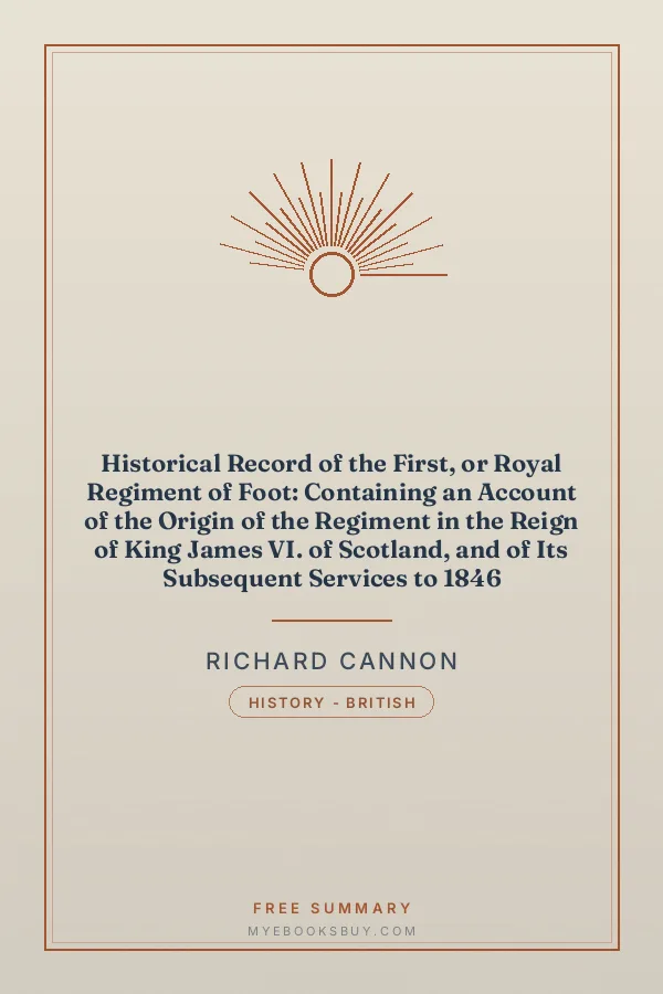 Cover of Historical Record of the First, or Royal Regiment of Foot: Containing an Account of the Origin of the Regiment in the Reign of King James VI. of Scotland, and of Its Subsequent Services to 1846