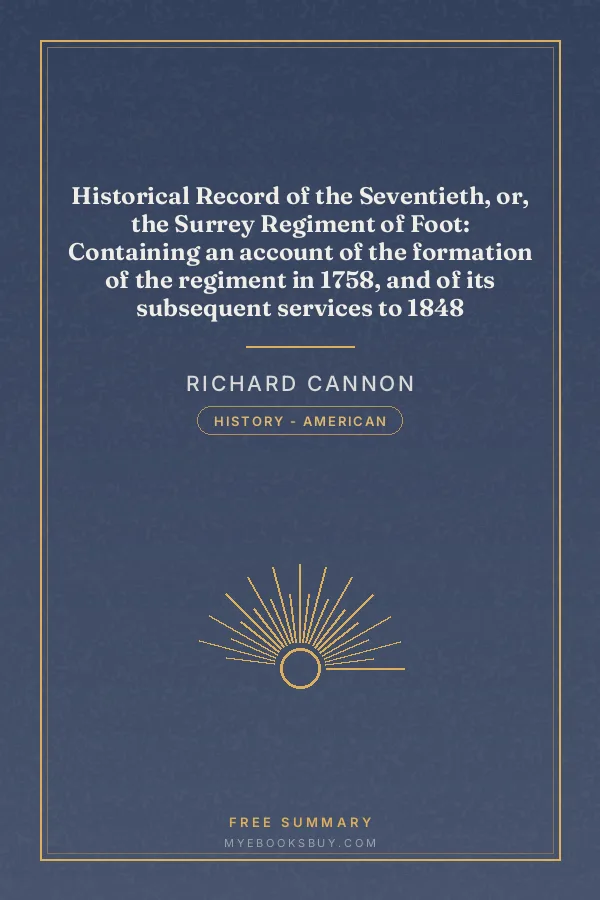 Cover of Historical Record of the Seventieth, or, the Surrey Regiment of Foot: Containing an account of the formation of the regiment in 1758, and of its subsequent services to 1848