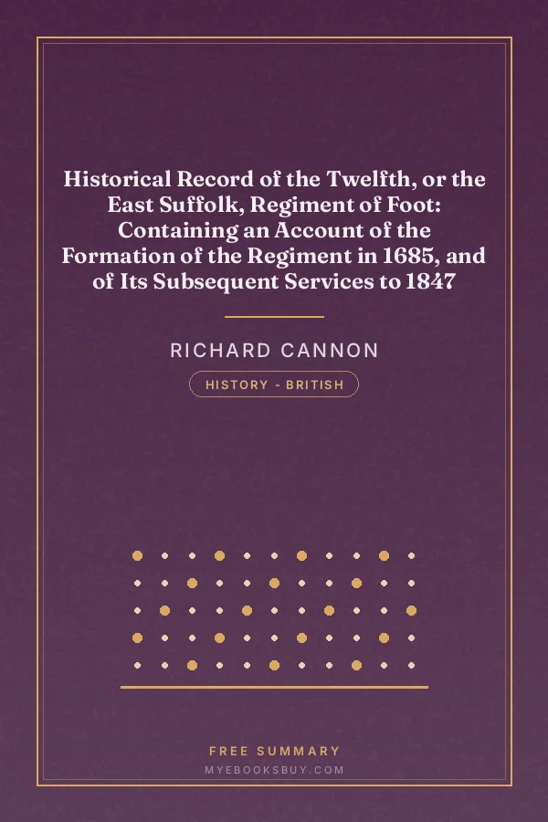 Cover of Historical Record of the Twelfth, or the East Suffolk, Regiment of Foot: Containing an Account of the Formation of the Regiment in 1685, and of Its Subsequent Services to 1847