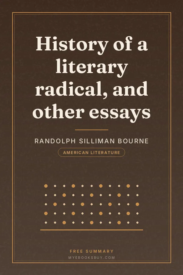 Cover of History of a literary radical, and other essays