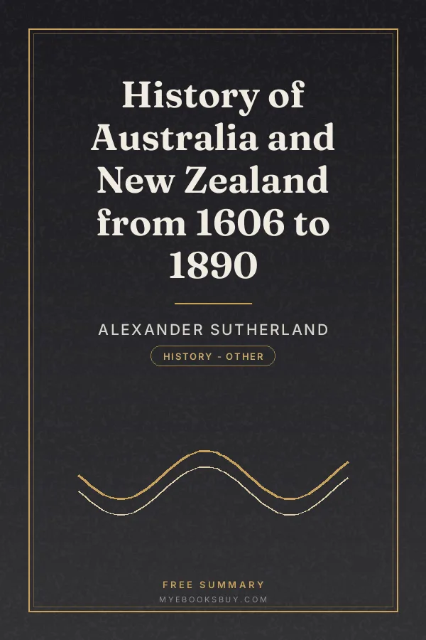 Cover of History of Australia and New Zealand from 1606 to 1890